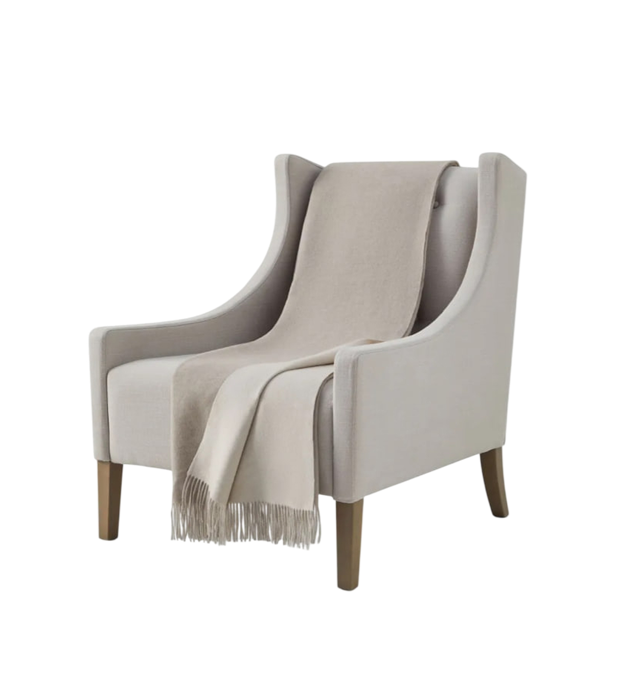 Cashmere Plaid Throw With Fringe — изображение 3