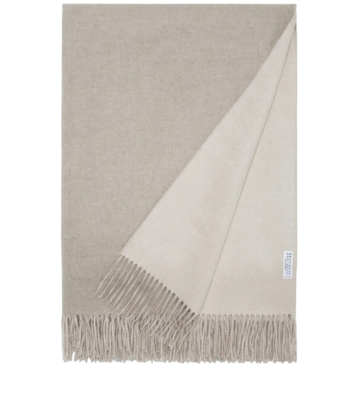 Cashmere Plaid Throw With Fringe — изображение 2