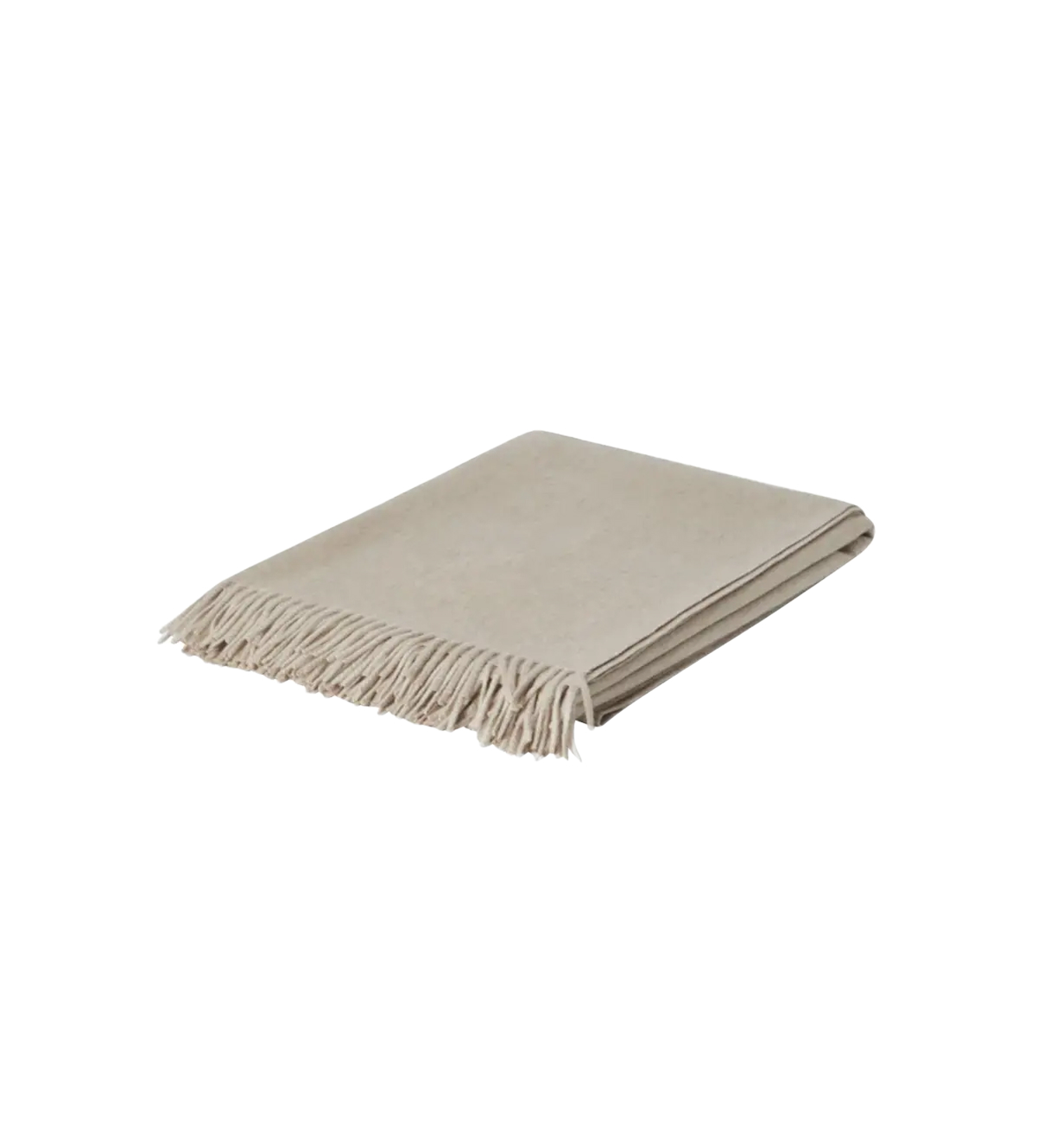 Cashmere Plaid Throw With Fringe