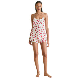 Bella Amore Red Heart Camisole Set